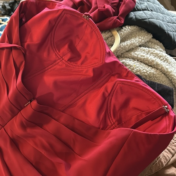 Symphony Of Venus Red Mother of Groom/Bride Dress with Matching Shrug size 18 - Picture 10 of 12